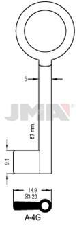 4G ARMARIO JMA GORJA LATON LLAVE