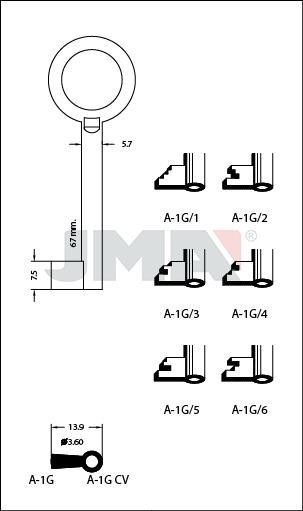 A1G/3 JMA DENTADA LLAVE
