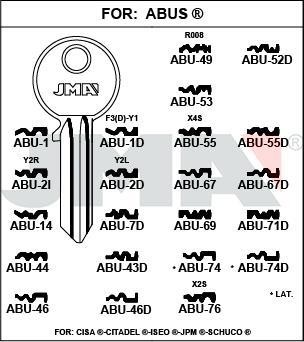 ABU1D JMA C ACERO LLAVE