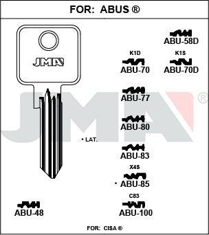 ABU48 JMA ACERO MULTIPERFIL LLAVE