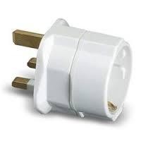 ADAPTADOR INGLES EUROPEO C/FUSIBLE  FA1407