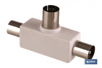ADAPTADOR TV 1 HEMBRA 2 MACHOS (PLAS)