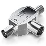 ADAPTADOR TV 1HEMBRA 2 MACHOS METAL