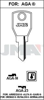 AGA23 JMA B ACERO LLAVE
