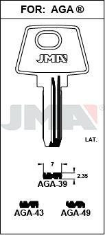 AGA39 JMA LATON LLAVE