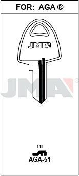 AGA51 JMA B ACERO LLAVE
