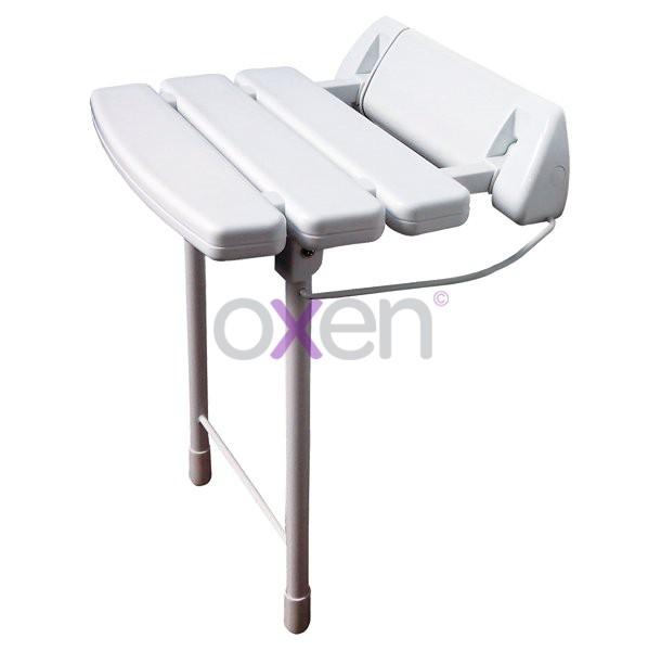 ASIENTO BAÑO INOX PARED PATAS PLEGABLES