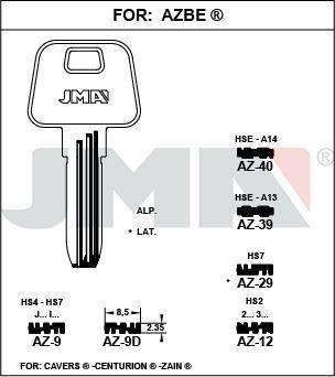 AZ9 JMA A ALPACA  LLAVE