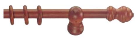 BARRA MADERA CORTINA 200CM. CEREZO