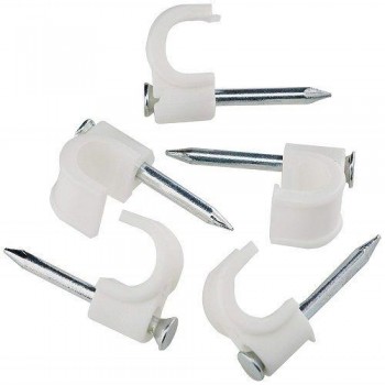 BOX GRAPAS  PARA CABLE REDONDO Nº-8  (6PIEZAS)