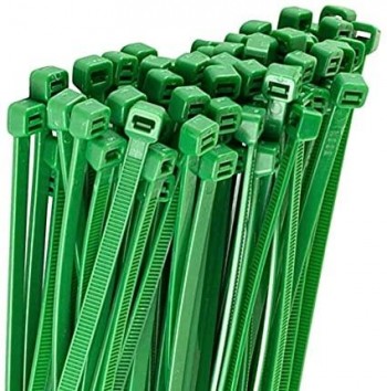 BRIDAS NYLON 4,8X290 VERDE B/100U