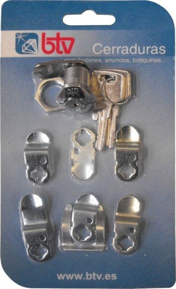 BTV KIT CERRADURA Nº 1 CROMO 60001