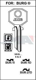 BUR1I JMA C ACERO LLAVE