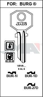 BUR1D JMA C ACERO LLAVE