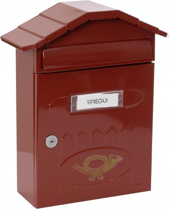 BUZON VILLA E5000 ROJO INGLES ACERO