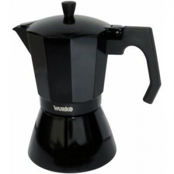 CAFETERA ALUMINIO NEGRA  3 T. WURKO
