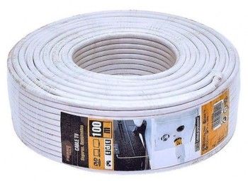 CABLE ANTENA COAXIAL TV  RG6U  100M.