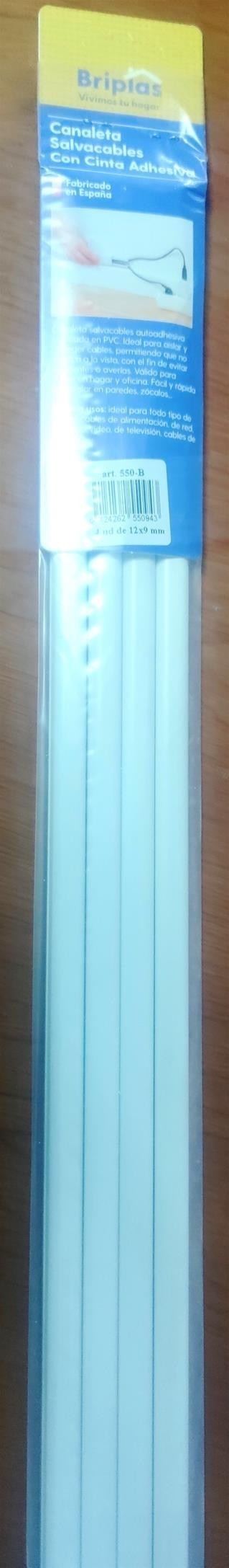 CANALETA MULTIGUIA ADH 12X 9 BL 4X1 M. BLANCA 0550-B