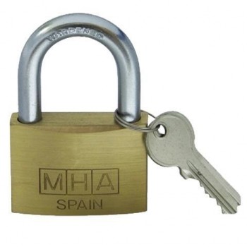 CANDADO LATON MHA  A/N 40MM. LL/IGUALES