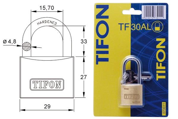 CANDADO TIFON 20 A/L -BLISTER-