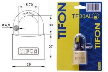 (agotado)CANDADO TIFON 50 A/L -BLISTER-