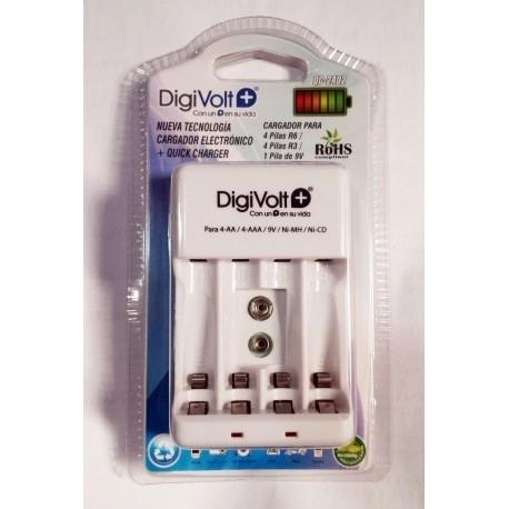 CARGADOR PILAS DIGIVOLT 4  QC2402 R6-R03/9V