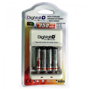 CARGADOR PILAS DIGIVOLT QC950+ 4 P LR03 950