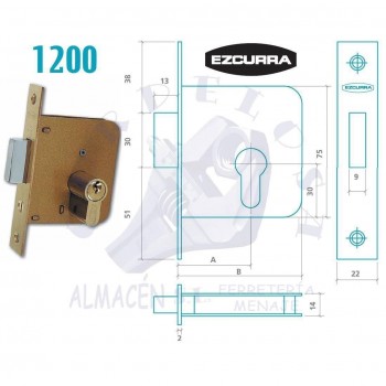 CERRADURA EZCURRA 1200/35 F/LTDO.