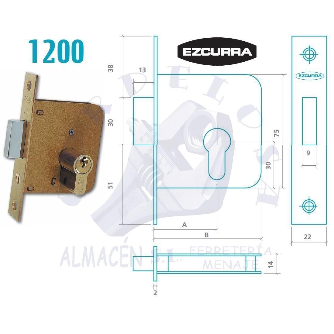 CERRADURA EZCURRA 1200/40 F/LTDO.