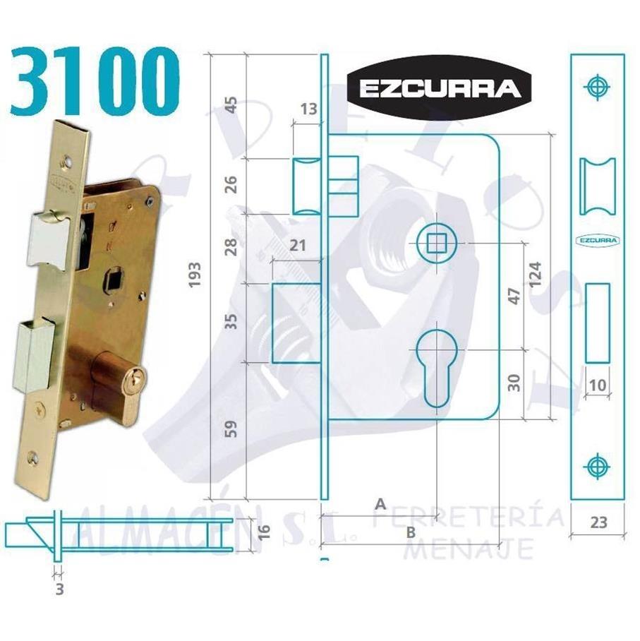 CERRADURA EZCURRA 3100/50 F/LTDO.