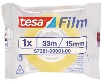 CINTA ADHESIVA TRANSP. TESA 33X15