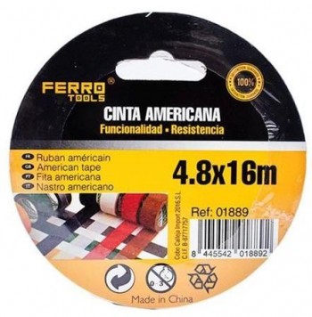 (AGOTADO) CINTA AMERICANA FIXIT 48MM.X16M. 01889 BLANCA