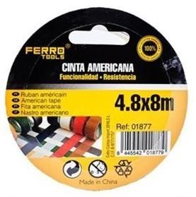 CINTA AMERICANA FERRO GRIS 48MMX 8M