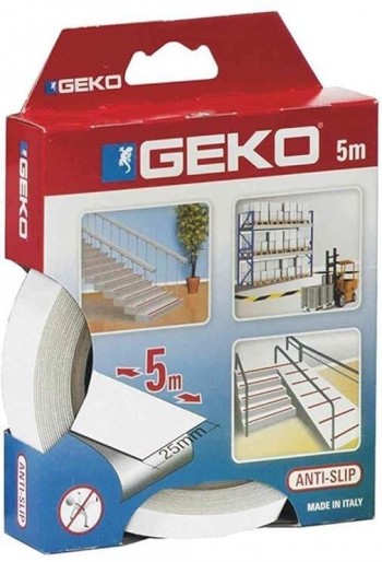 CINTA ANTIDESLIZANTE GEKO BLANCA  25X5M.. 220/53