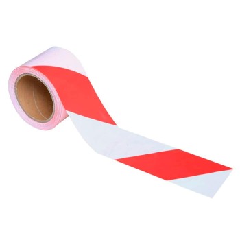 CINTA BALIZA ROJO/BCO.100MX5CM.  JS-100