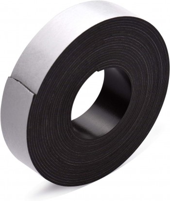 CINTA IMAN CON ADHESIVO 15X2MM.  2 METROS 02796