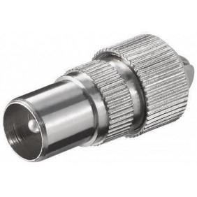 CLAVIJA TV MACHO COAXIAL MINI METAL