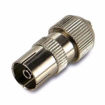 CLAVIJA TV HEMBRA COAXIAL MINI METAL