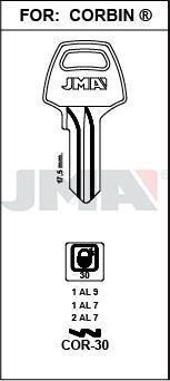 COR30 JMA B ACERO LLAVE