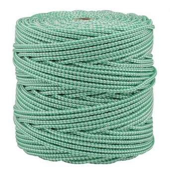 CUERDA PLAST. TREN/05 VERD/BCO. -200M.-