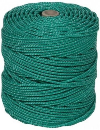 CUERDA PLAST. TRENZ. 5,5MM. VERDE -200M.-