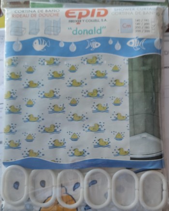 CORTINA DE BAÑO DONALD 200X180