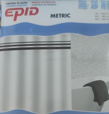 CORTINA DE BAÑO METRIC 200X180
