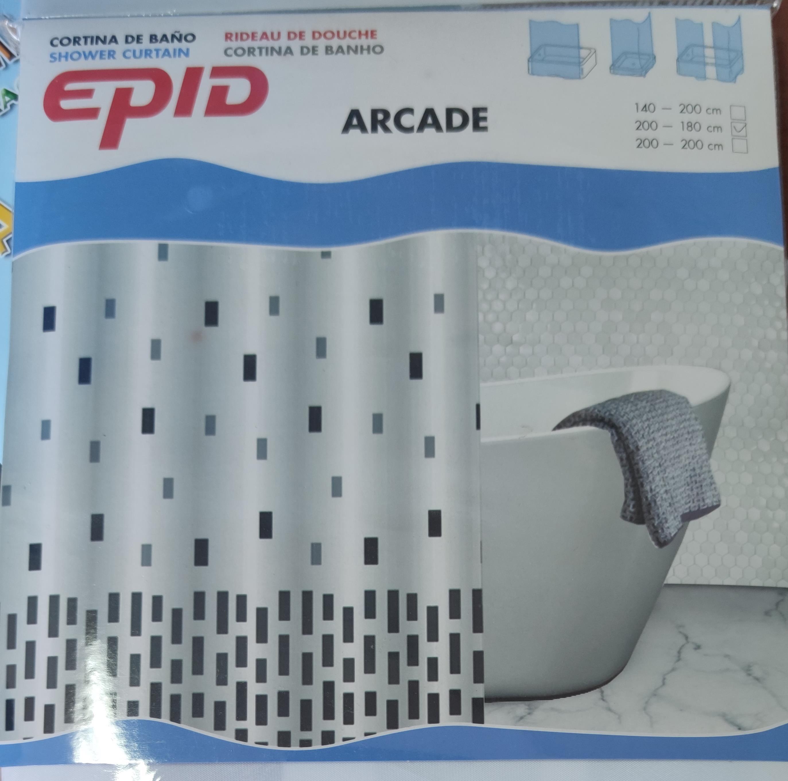 CORTINA DE BAÑO ARCADE 200X180