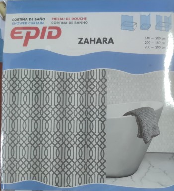 CORTINA DE BAÑO ZAHARA  200X180