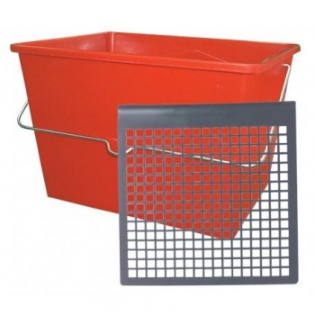 CUBO PINTOR PLASTICO 12L. CON REJILLA