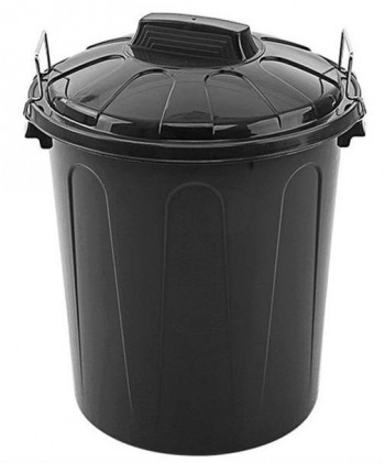 CUBO COMUNIDAD C/TAPA 51 L NEGRO