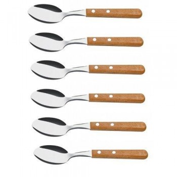 CUCHARAS DE MESA M/MADERA PACK DE 6