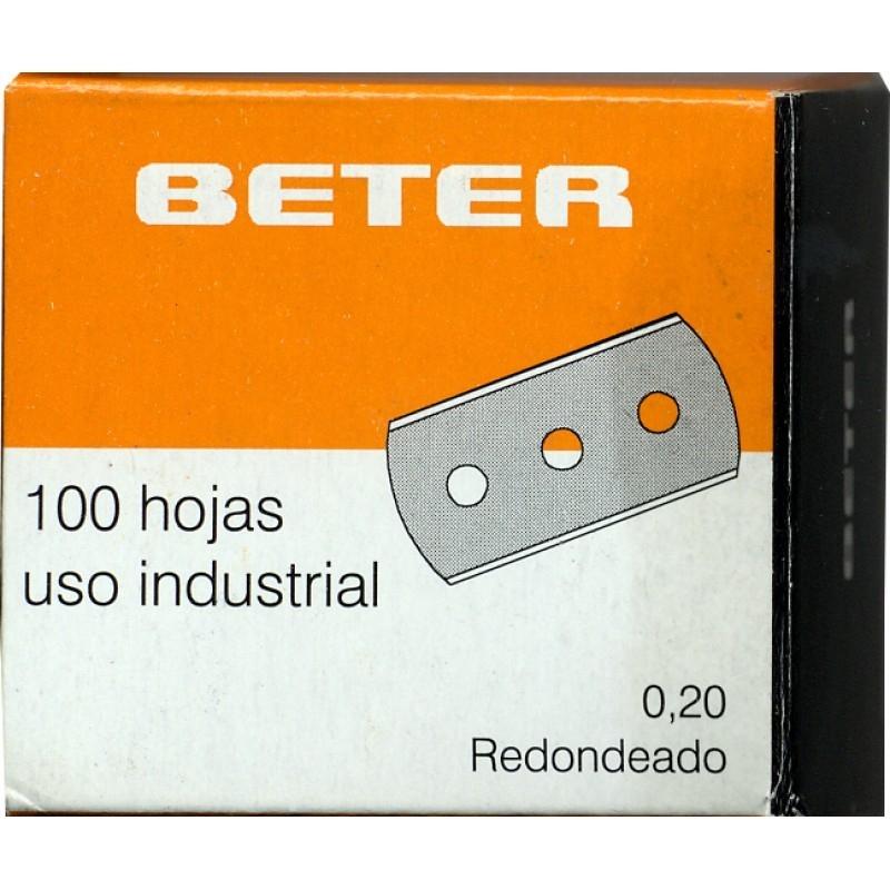 CUCHILLA RASQUETA VITRO BETER C/ DE 100US.