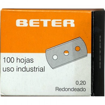 CUCHILLA RASQUETA VITRO BETER C/ DE 100US.